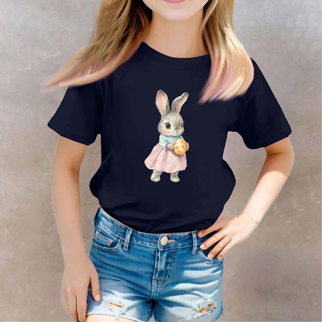 Toddler Girl Boy T-Shirts Kids Top Boys And Girls Printed Short Sleeved T-shirt