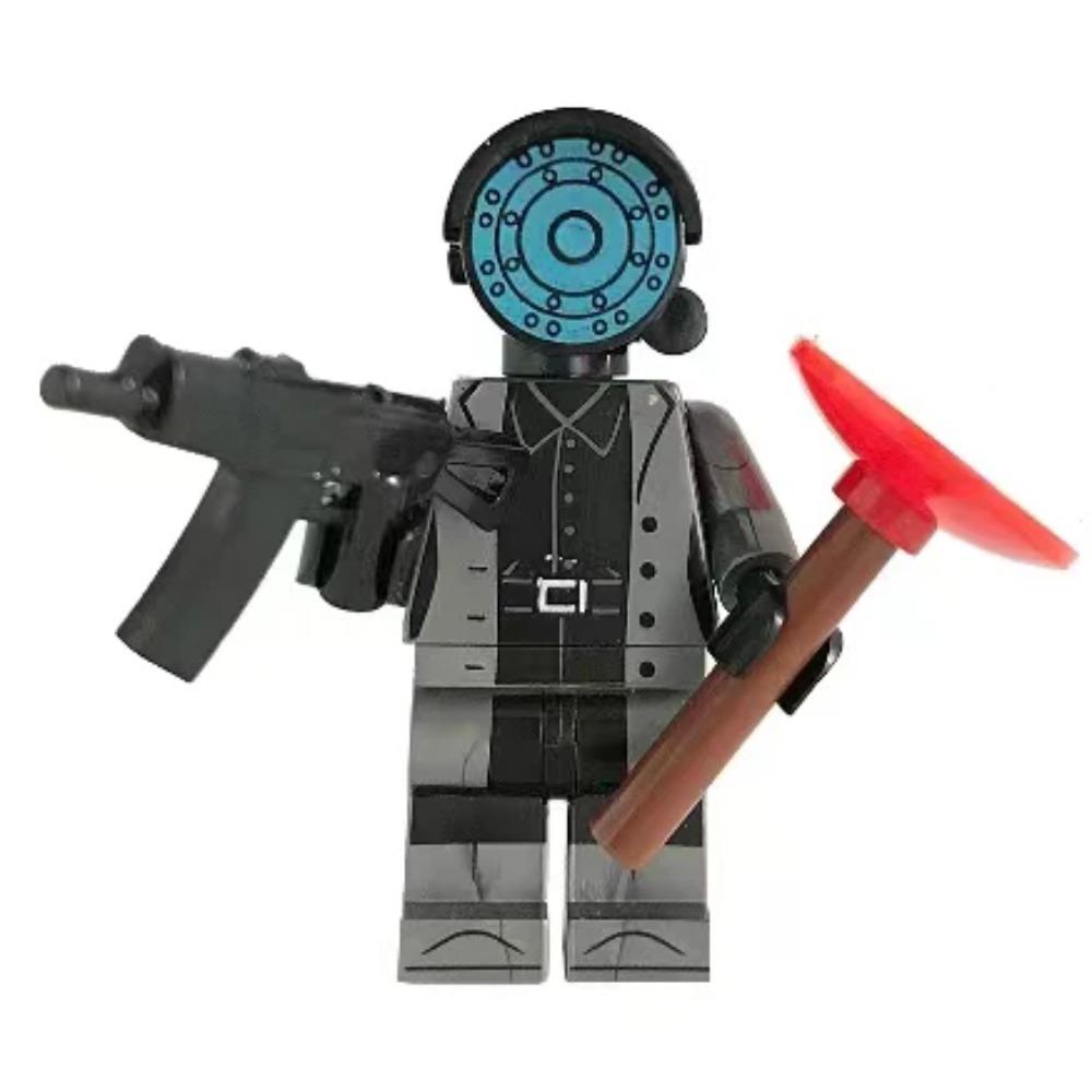12pcs Mini Skibidi Toilet Figure Anime Toys TvMan Cameraman Speakerman Bricks Assembling Model Toy For Kid Gifts