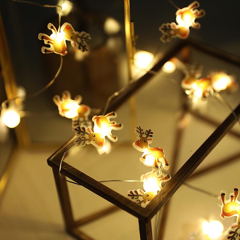 3M Santa Claus Christmas Tree LED String Lights Garland Snowflakes Christmas Decoration for Home Fairy Light New Year Xmas Decor