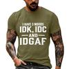 Unisex Funny Casual Neck Short Sleeve T-Shirt