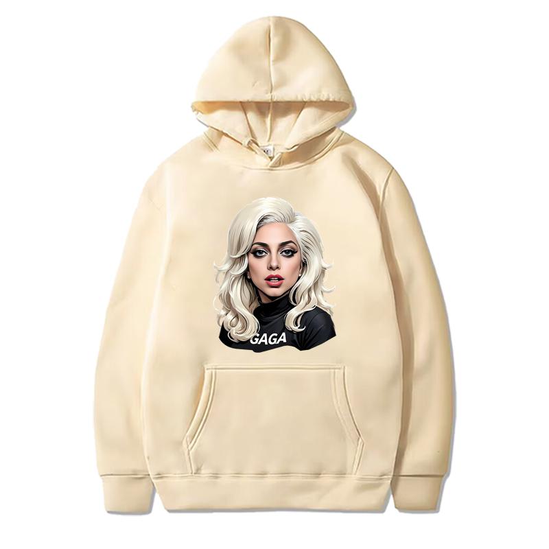 Felpa Grafica Classica Lady Gaga Uomo Donna Vintage Manica Lunga Felpa di Alta Qualità Con Stampa Oversize Casual Felpa Unisex