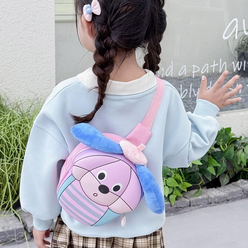 School Bag New Cartoon Hard Shell Shoulder Bag for Boys and Girls Cute Trendy Change Backpack Casual Versatile Messenger Bag