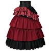 Gothic Steampunk Pirate Skirt For Women With Layered Ruffles For Costume Parties