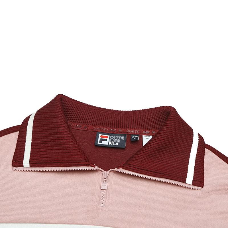 New FILA Sweatshirt Women's Fairy Pink Wine Red F11W519204FWI