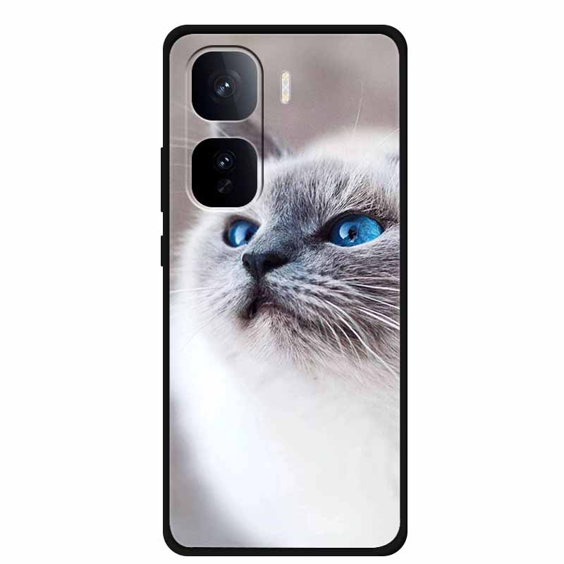 Black Silicone Case For Vivo iQOO Neo 10 Pro Plus Case Cartoon Coque Soft Back Cover For Vivo iQOO Neo 9s Pro Plus Case Funda