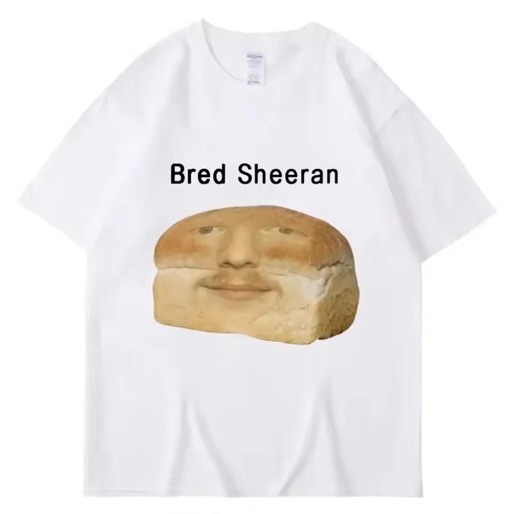 

Fun Ed Sheeran Meme 2025-26 Summer Hot-selling Printed Cotton T-shirt Loose Vintage Streetwear with Humor and Creativity Y2K 2XL