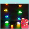 Festive Led Necklace Featuring Colorful Lights And Santa Claus For Christmas Parties