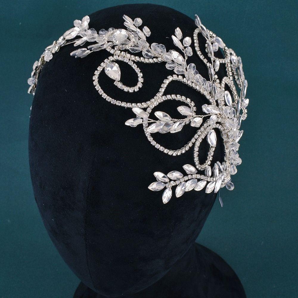Handmade Wedding Hair Accessories Rhinestone Bridal Headband Elegant Bridal Headpiece Party