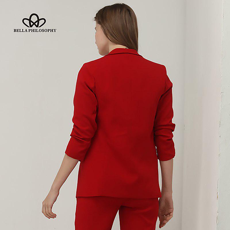 Donne OL Puff Sleeve Workwear Blazer Cappotto No Button Tre Quarti Donne  Business Outwears – acquistare a basso prezzo nel negozio online Joom