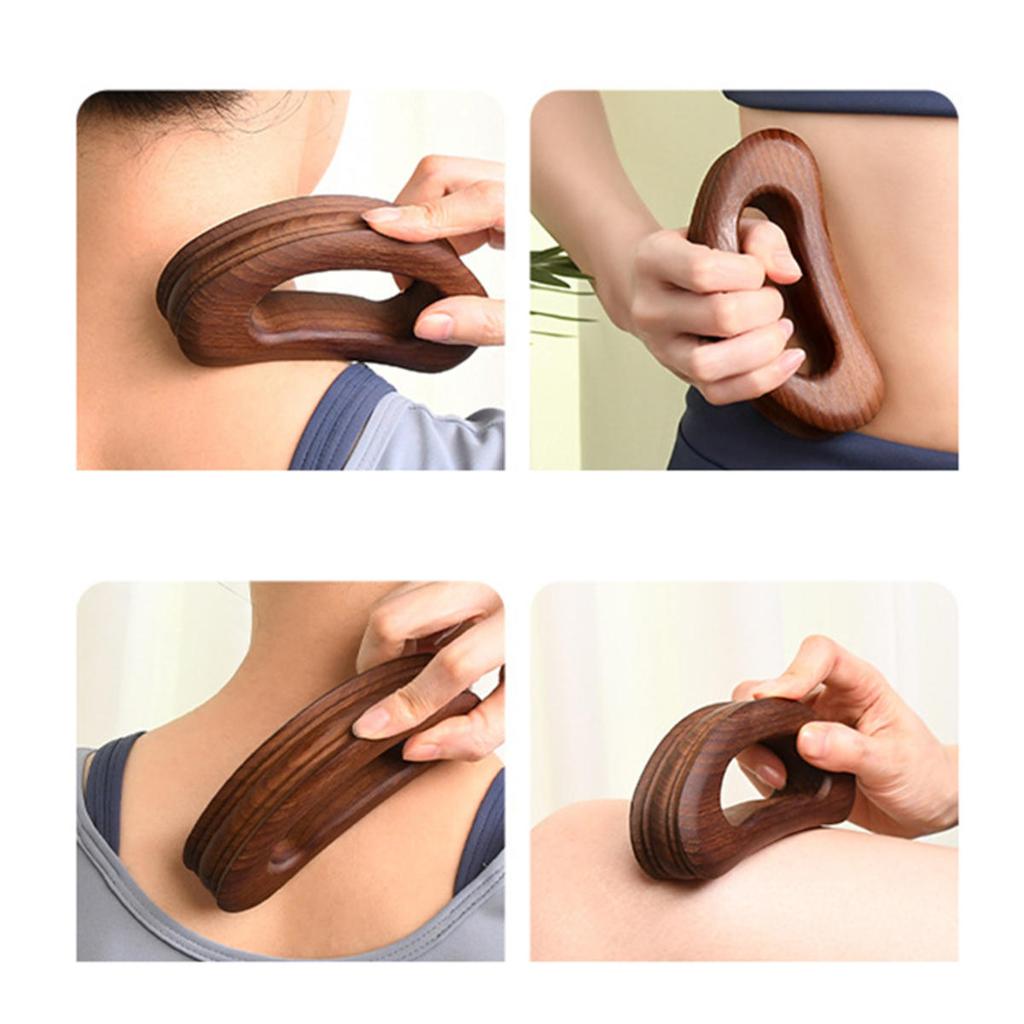 Health Care Slimming Guasha Board Wood Therapy Massage Stick Lymphatic Drainage Massager Scraping for Relaxation and Recover