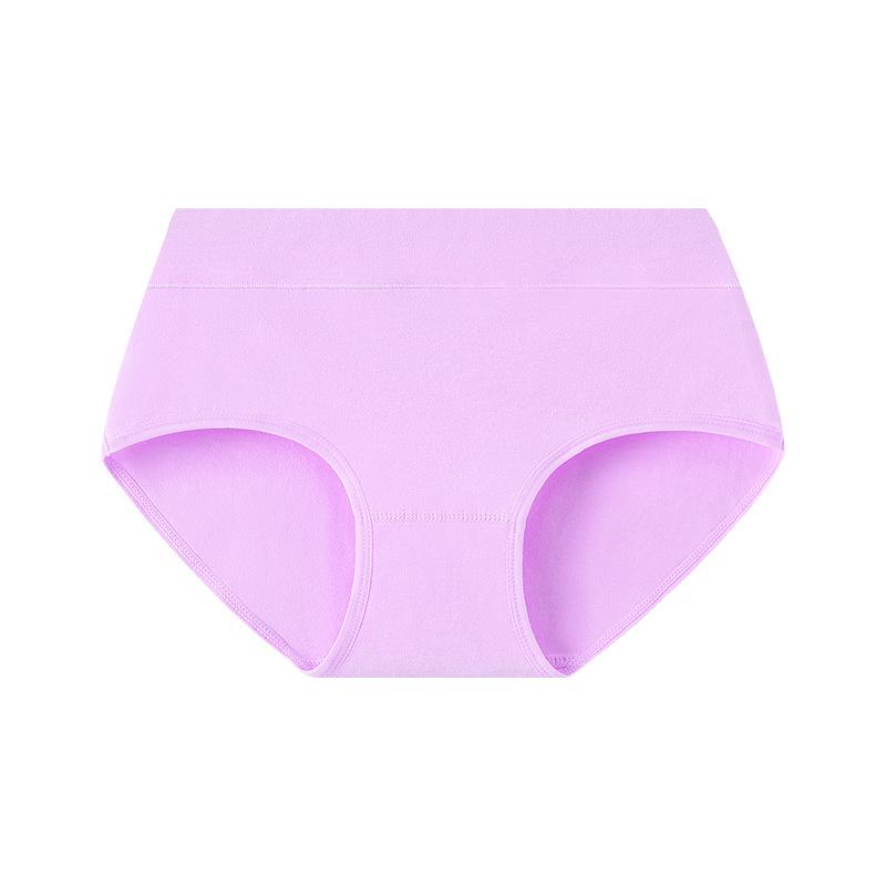 

Однотонное нижнее белье средней посадки из чистого хлопка женское большого размера женское нижнее белье из чистого хлопка удобное женское нижнее белье M светло-фиолетовый