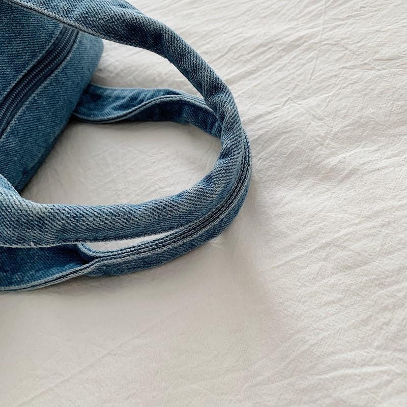 Vintage Denim Women's Bag Large Capacity Stitching Tote Women's Bag