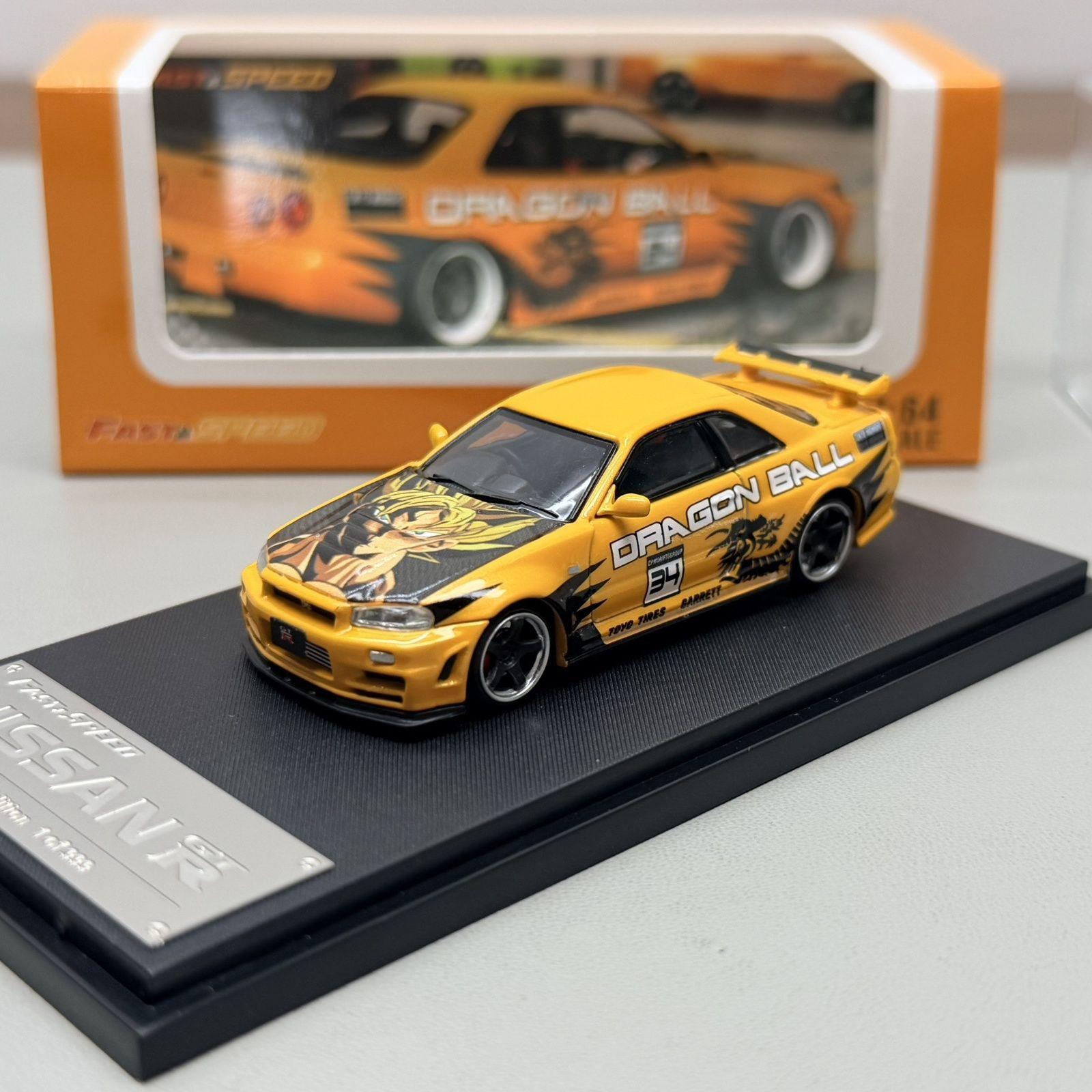 

FS 1:64 GTR R34 Z-Tune Skyline Alloy Car Diecasts & Toy Vehicles Miniature Scale Model Car For Children