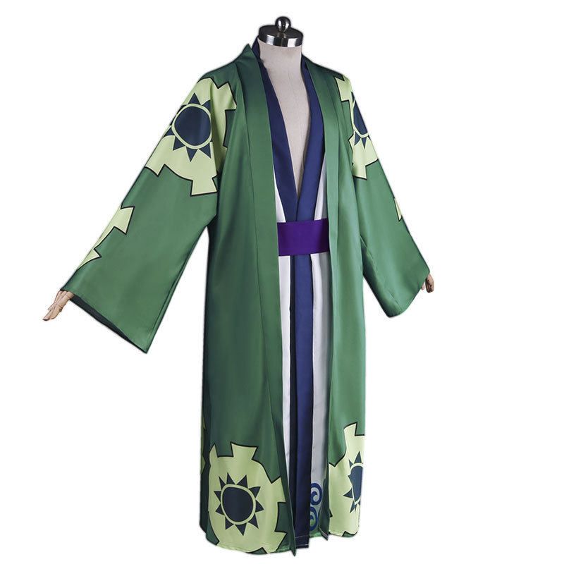One Piece Wano Country Zoro Cosplay Costume Taro Yukata Kimono Japanese Style Cosplay Anime Outfit