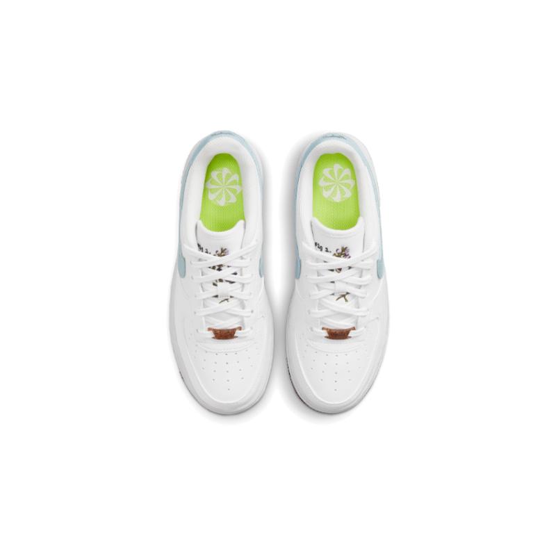 Nike Air Force 1 Low LV8 Indigo Canvas Cork White GS Sneakers DA3093-100