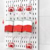 Wall-Mounted Gaming Room Storage Wall Plastic Pegboard Shelf No-Punch Hole Board  for Kitchen