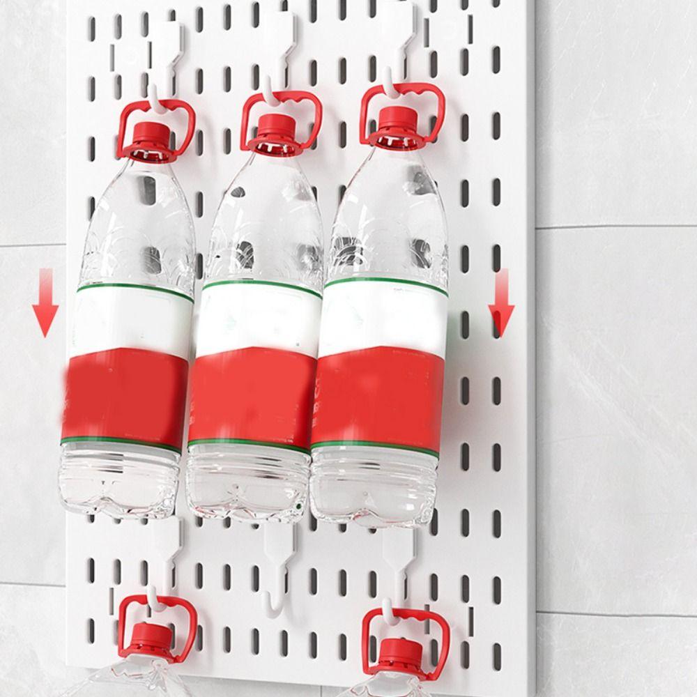Wall-Mounted Gaming Room Storage Wall Plastic Pegboard Shelf No-Punch Hole Board  for Kitchen