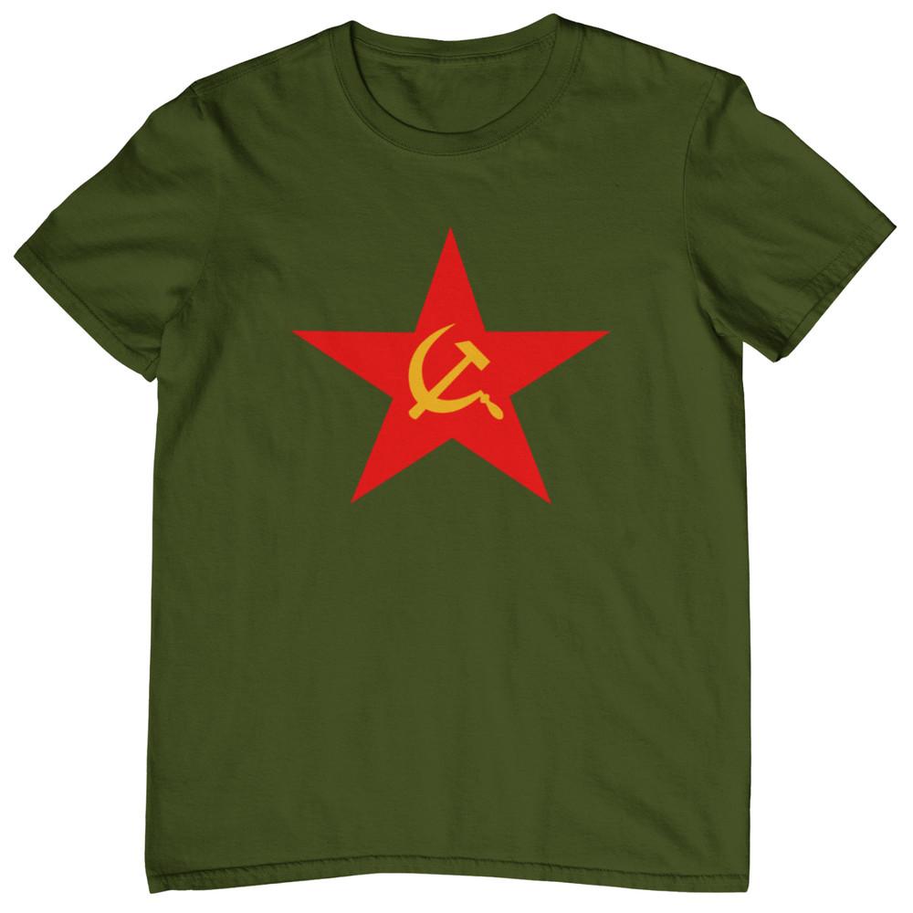 SOVIET STAR / HAMMER SICKLE T-SHIRT (Soviet russian marxism cccp communism left) Unisex T-Shirt XXXXL