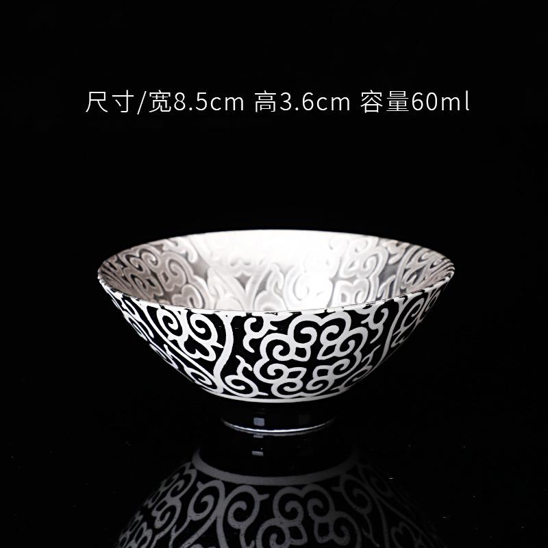 70ml Tazza Maestra Creativa in Argento Sterling 999 Tazze da Tè in Ceramica Piccolo Tazza da Tè da Ufficio Artigianale per la Casa Articoli per Bevande Kung Fu Cinese
