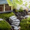 Moss Micro-Landscape Grey Stone Path Stairs for DIY Gardening