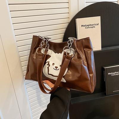 Einkaufstasche für Damen 2024 Neue Pendlertasche mit großem Fassungsvermögen Temperament Beliebte Retro Vielseitige Schulter-Schultasche