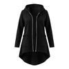 Women's Casual Zip-Up Hoodie Loose Fit Color Long Sleeve Hooded Sweatshirt Jacket