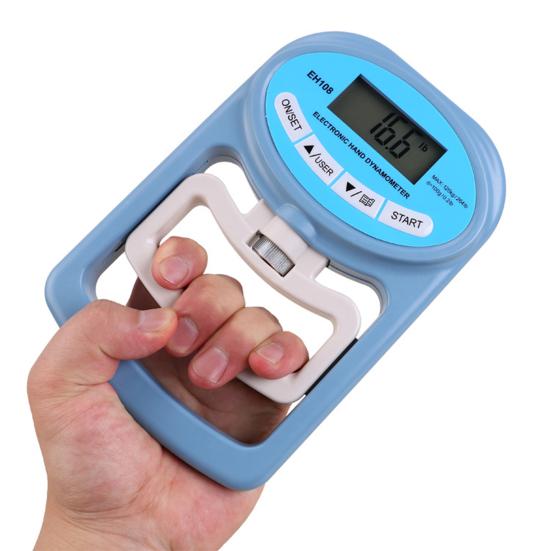 Electric Grip Strength Tester LED Display Hand Grip Dynamometer Gripper Trainer Handheld Grip Measurement Meter Hand Grip Power Strengthener Exerciser