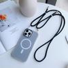 Bonbonfarbene Katzenohr Magnetische Schlanke Taille Handyhülle mit Langem Lanyard für iPhone 17 16 15 14 13 12 11 Pro Max + Plus Hülle