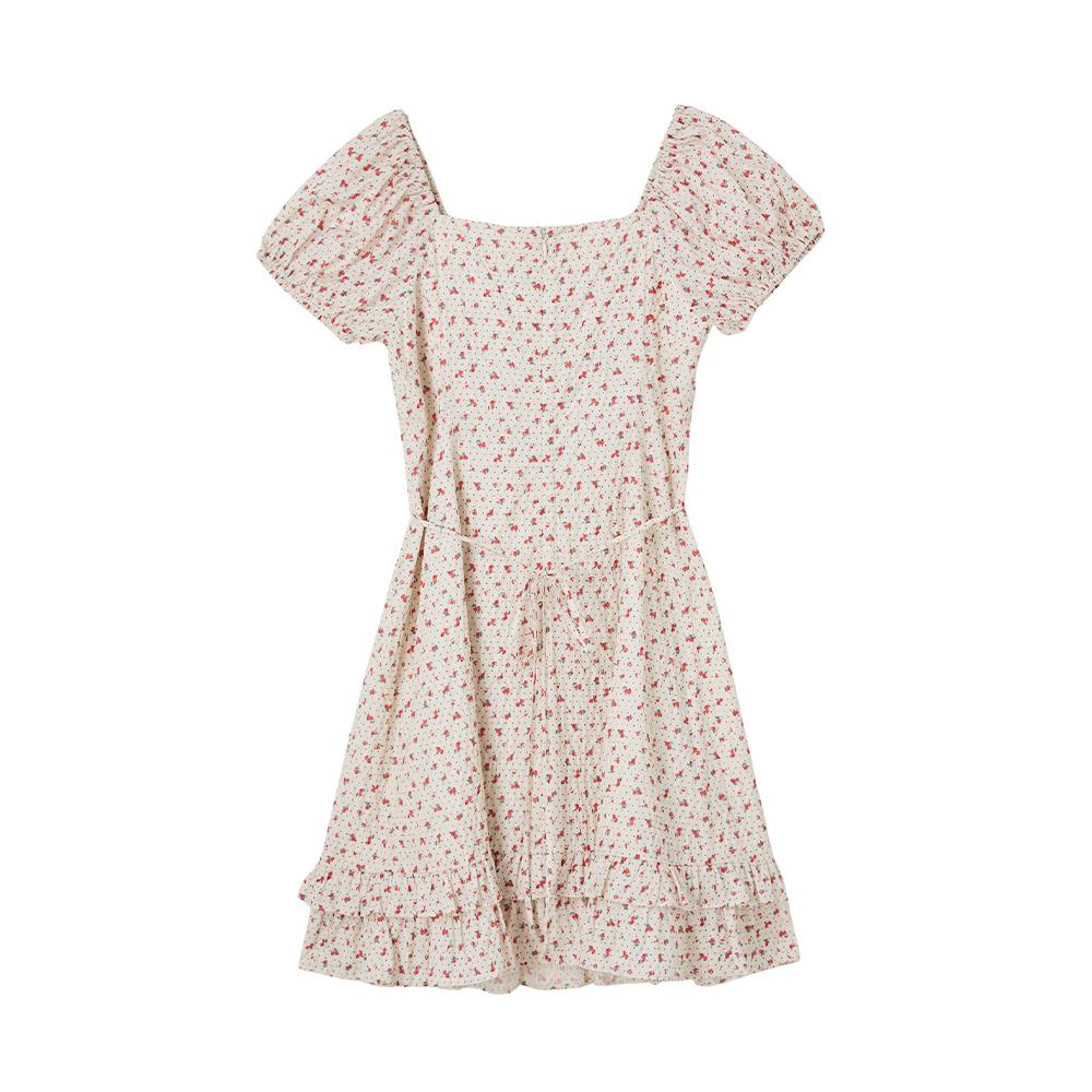 Rap Flower Dot Heart Neck Two-Way Dress As2Wo562