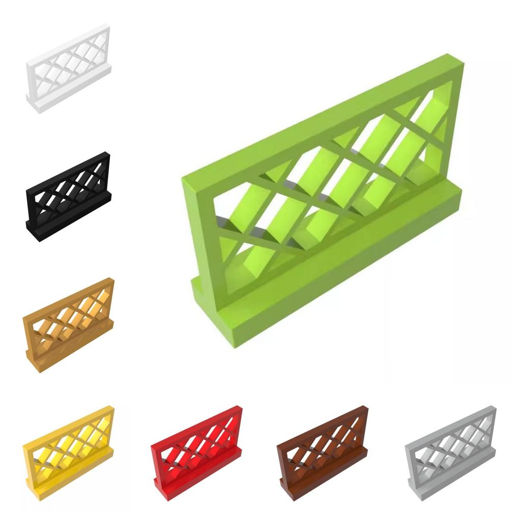 10PCS 3185 Fence 1x4x2 Building Blocks Kit Lattice Educational Assemble Bricks Particle Puzzle Toy Children Birthday Gifts