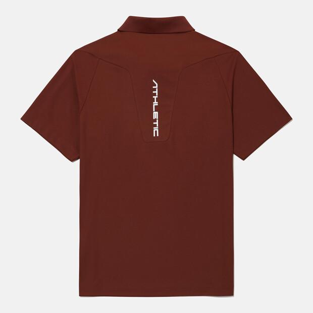 Descente Men'S Training Polo Short Sleeve T-Shirt Brick Sr321Tps73 (A Type)
