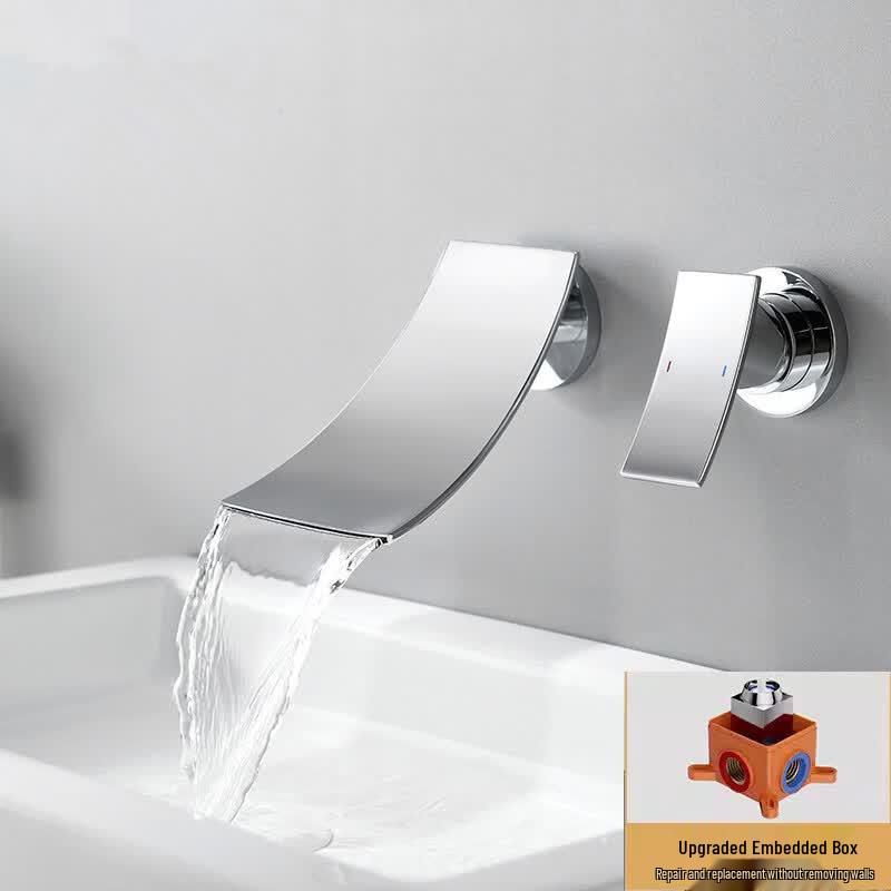 OEING Concealed Wall-Mounted Waterfall Faucet