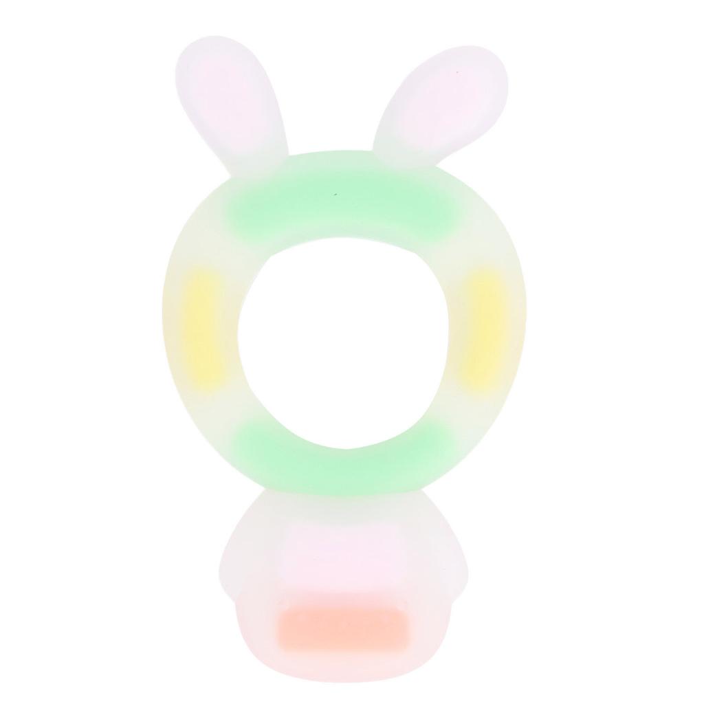 Baby Teether Toy Dishwasher Refrigerator Safe Silicone Cartoon Infant Teething Chewing Toy for 0 to 6 Months