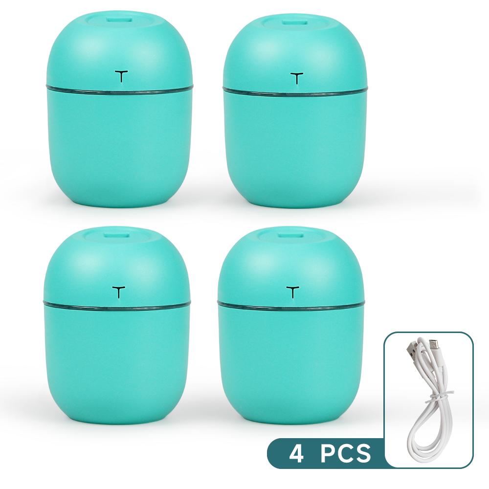 Mini USB Air Humidifier 220ML Portable Ultrasonic Humidifier with Colorful Night Light Quiet Operation for Home Office Bedroom