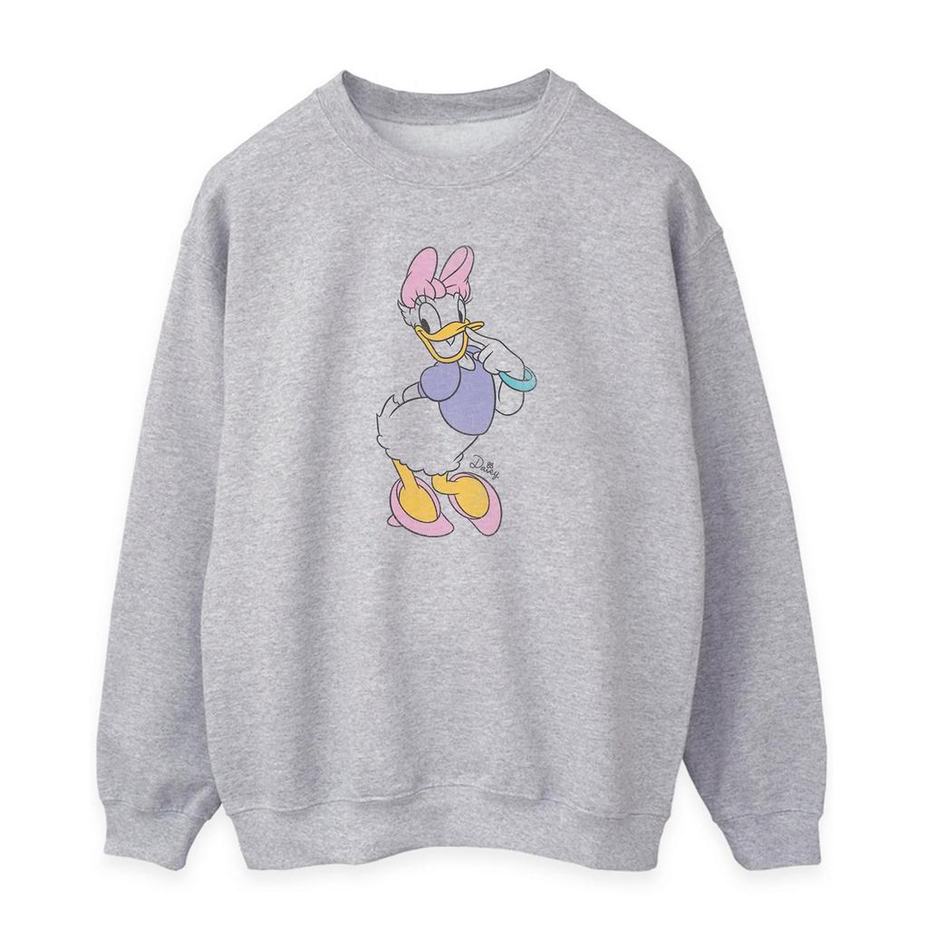 Disney Womens/Ladies Classic Daisy Duck Heather Sweatshirt