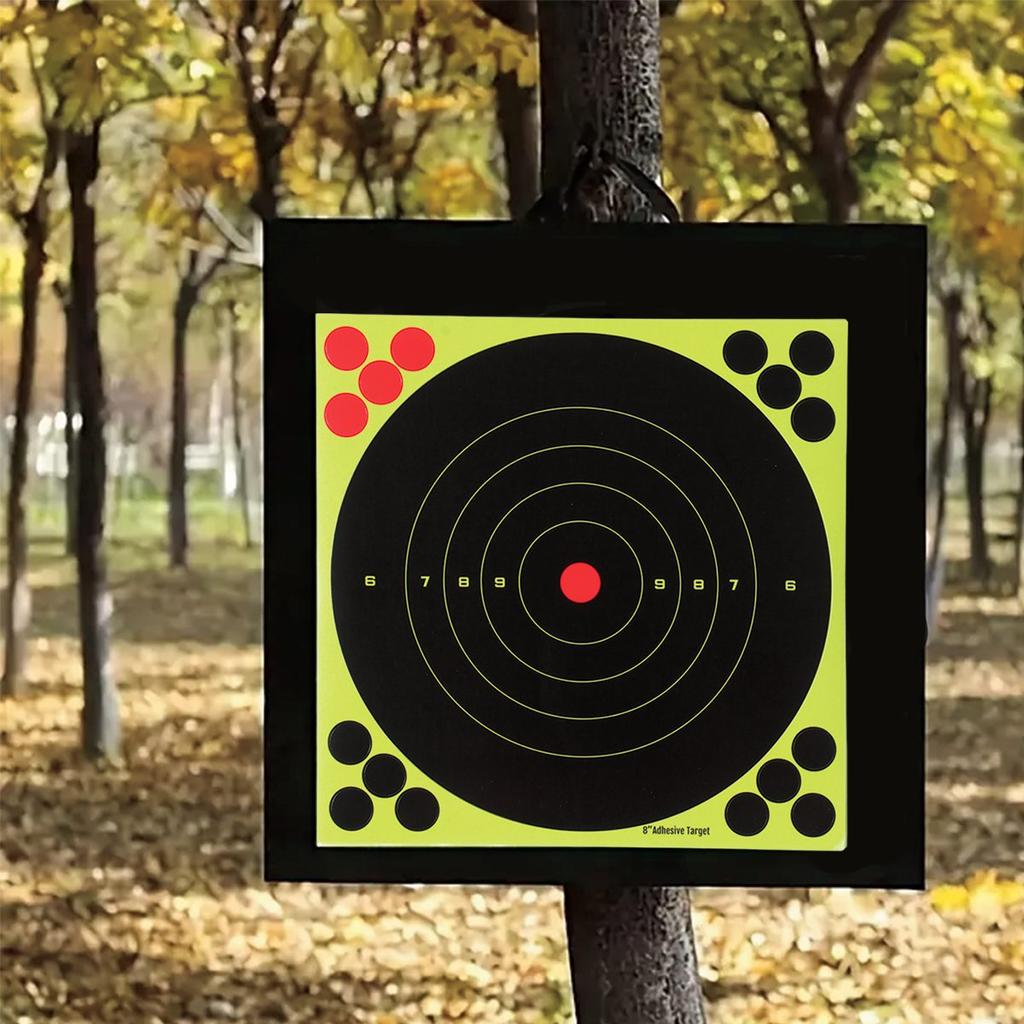 10pcs Self-Adhesive Shooting Targets Target Pasters Shooting Stickers Hunting Target Dots Sticker for BB Gun Pellet Gun Airsoft