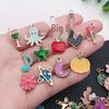 200-Piece Alloy Jewelry Set: 10-Color Drip Oil Charms for DIY Bracelets, Earrings, Keychains & Pendants