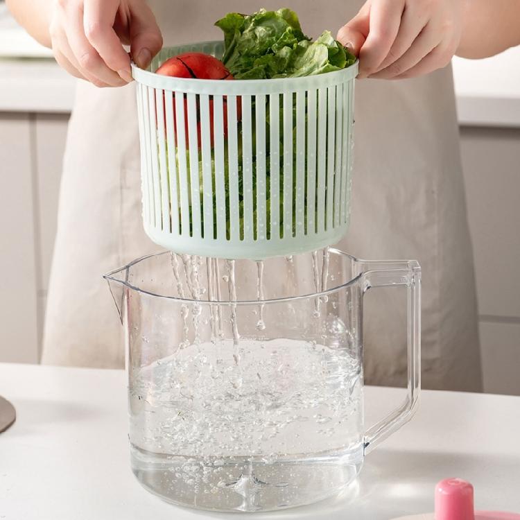 Convenient Household Salad Fruit Dryer Spinner Container For Kitchen Vegetable Dehydrator Drain Basket
