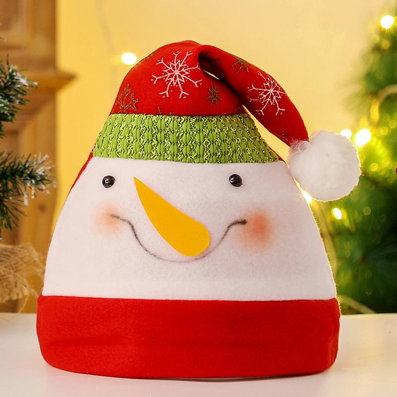 

Рождественская шапка Снеговик Дети Мультяшные Рождественские украшения Рога для взрослых Рождественские принадлежности