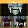Naturlatex Hannya Halvansiktsmask Perfekt för Halloween och Cosplay