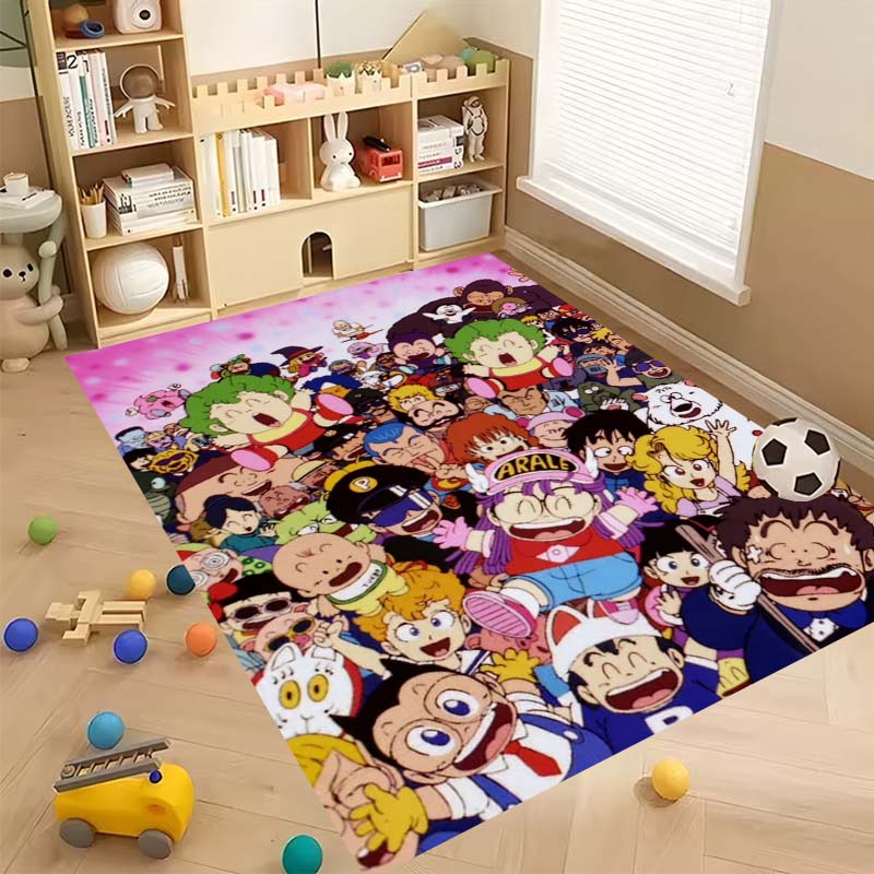 New Cartoon Dr S-Slump Arale Bathroom Rug, Soft Bedroom Floor, Home Laundry Room, Non-Slip Welcome MatCustomizable
