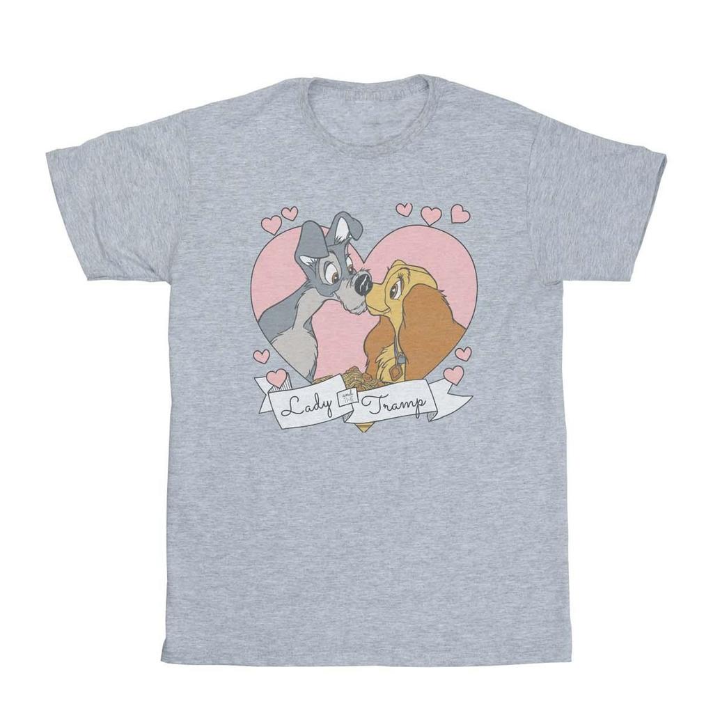 Disney Girls Lady And The Tramp Love Cotton T-Shirt