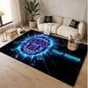 Custom Rug Everton FC Pattern Print Name Text Soft Non‑Slip Floor Carpet for Home Indoor Decoration