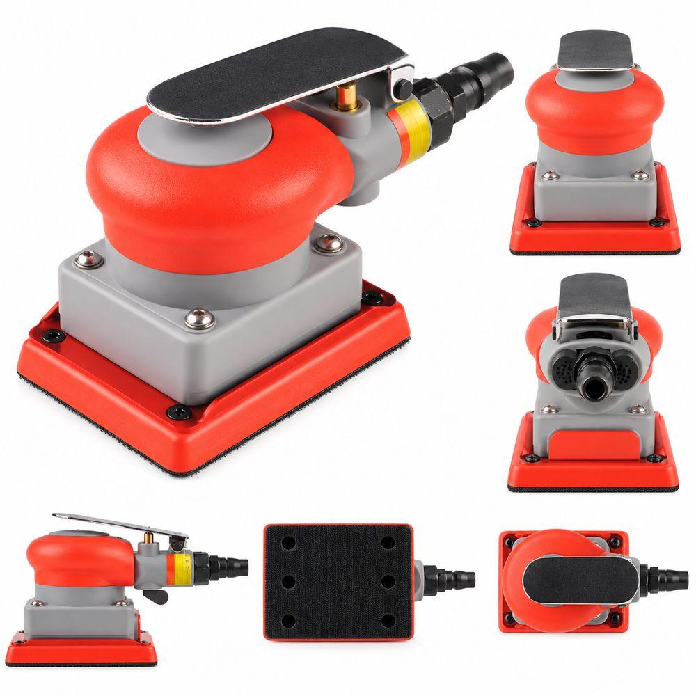 Palm Grip Air Finishing Sander Pneumatic Polisher for Flat Surface Sanding and Polishing