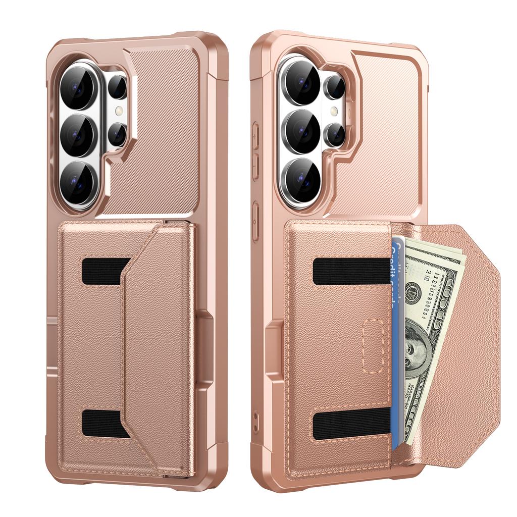 Card Slot Wallet Leather Shockproof Case for Samsung S26 Ultra S25 Edge S24 Plus S23 FE A57 A37 A17 A56 A36 A26 A16 A55 Cover