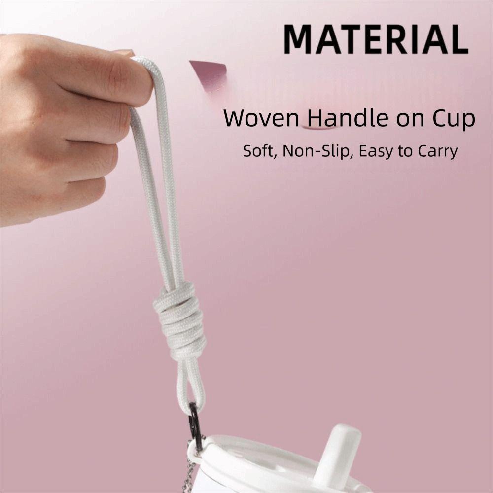 710ML Vacuum Cup Insulation Or Cooling High-Capacity Insulated Cup With Lifting Rope Stainless Steel Thermal Water Bottle