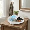 Nordic Style Round Storage Tray Plastic Simple Jewelry Display Tray Multi-purpose Minimalist Desktop Sundries Organizer