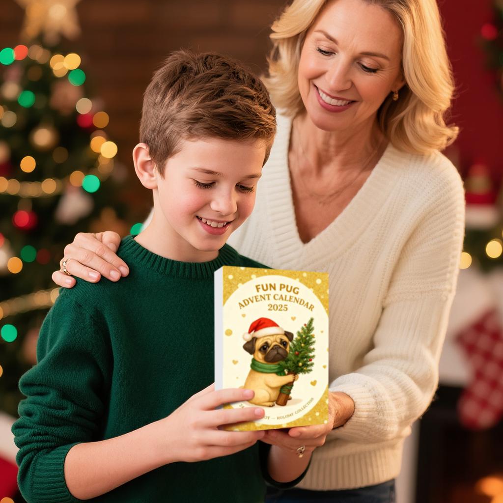 2D Flat Acrylic Mystery Box 24pcs Pendant With Airplane Box Funny Christmas Countdown Calendar