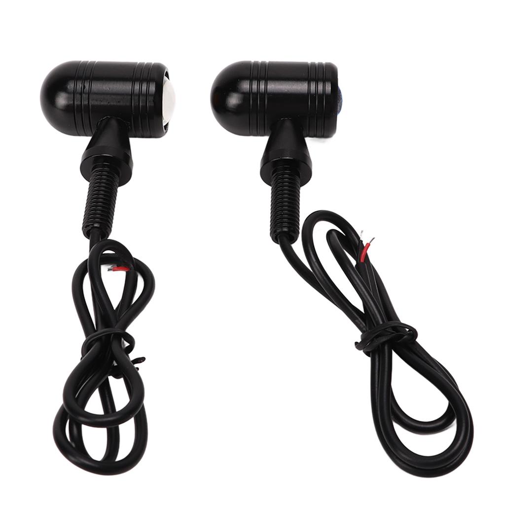 Front Rear Turn Signal Lights LED Indicators Amber Yellow DC 12V Universal for Scooter Sports Motorcycle Type 2