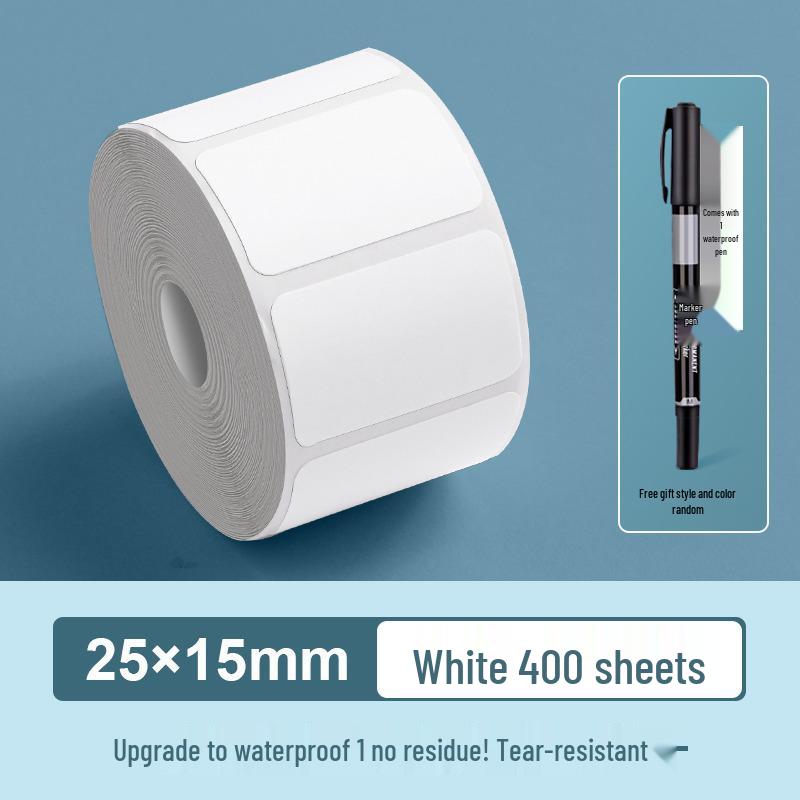 Colorful Waterproof Easy-Tear No-Residue Blank Label Stickers and Self-Adhesive Handwriting Tape